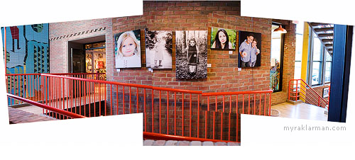 Portraits on Display at Kerrytown | Photos in this collage taken from inside Everyday Cook. View large.