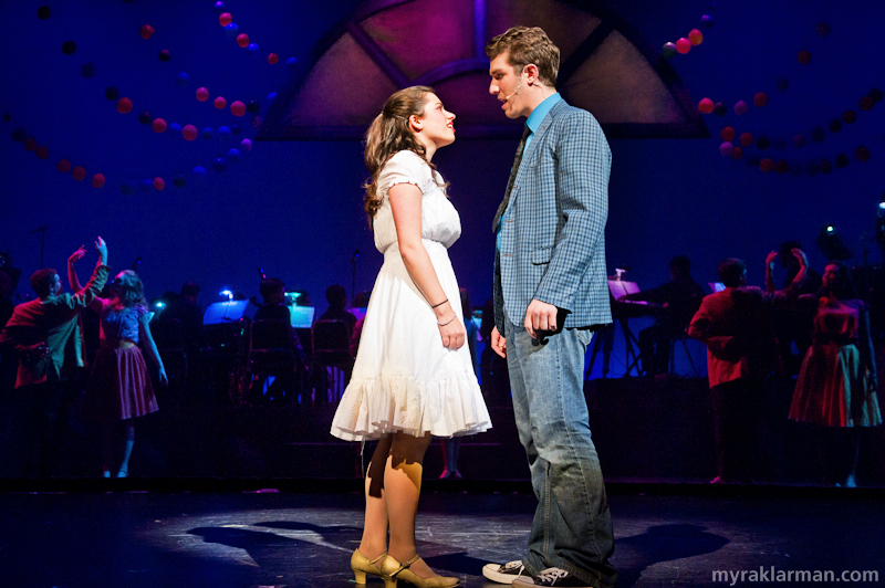 Pioneer Theatre Guild: West Side Story | Maria and Tony meet at the dance. (Clare Higgins and Ari Axelrod)