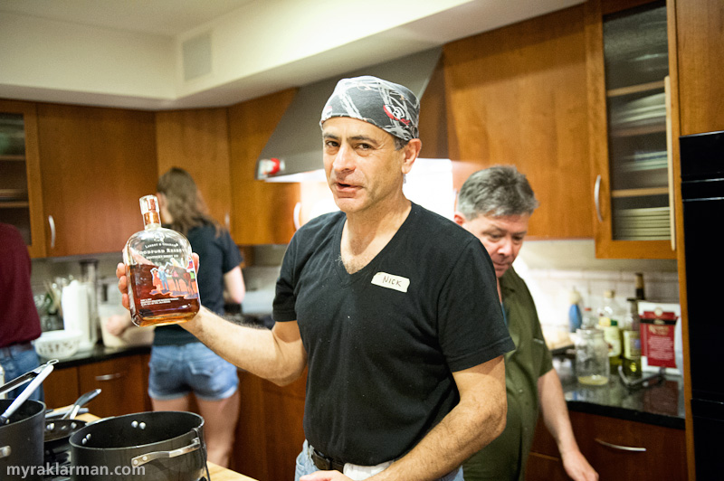 Catching Up with Selma Café | Chef Nick Roumel adding a bit o‘ flavor to the maple butter sauce.