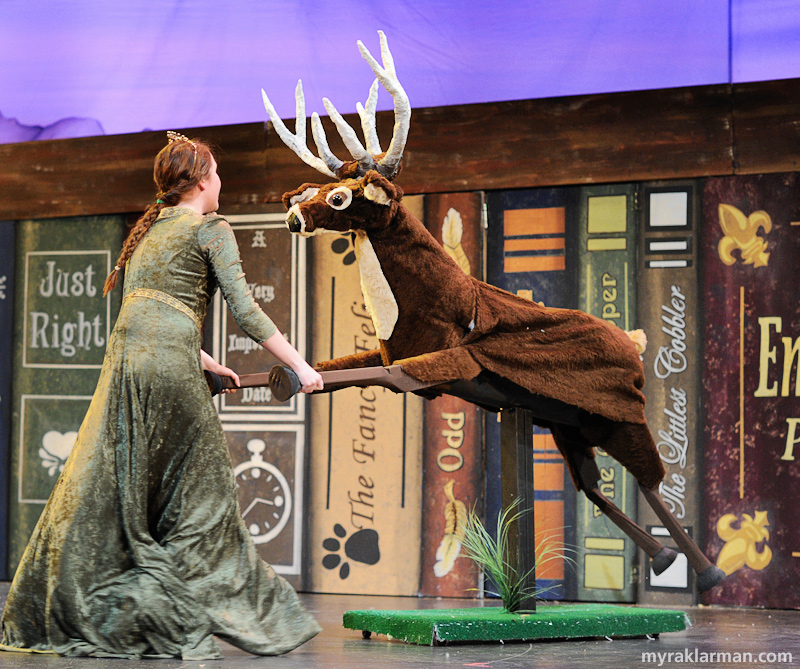 Shrek The Musical | Another coup for the props team: a dancing deer!