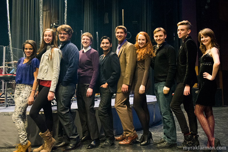 FutureStars 2014 | The Directors &amp; Mentors (l-r): Storm Lever, Claire Crause (PTG ’13), Kyle Timson, Billy Harrington (PTG ’06), Robert Ariza, Tim Van Riper (PTG ’10), Ellie Fishman, Alex Prakken, Schuyler Robinson (PTG ’11), Sabra Satz-Kojis (PTG Senior, ’14)