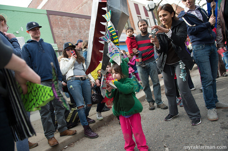 FestiFools 2014 | Thankfully, the Pet Pterodactyl is trained NOT to eat the hand that feeds it. 