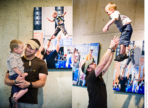 outside.IN: Artist Reception | One year later this little boy (now 3) is still flying.