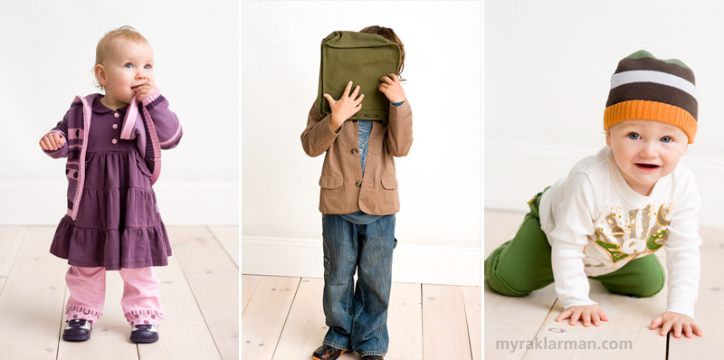 Fashion Shoot: Elephant Ears in Kerrytown (Fall 2008) | Playing peek-a-boo with the little ones.