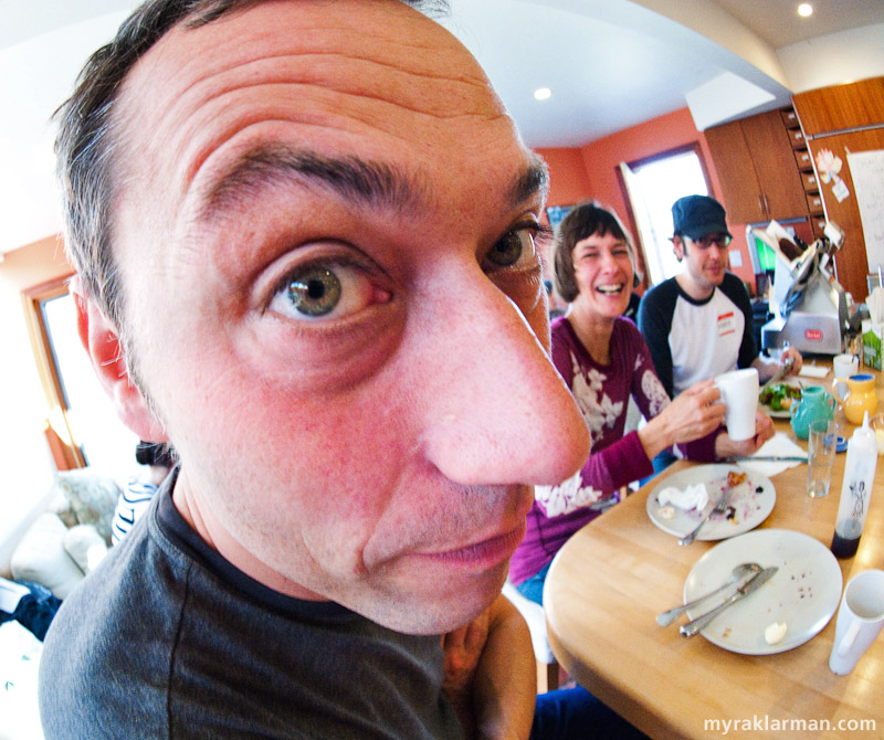 fisheye lens face