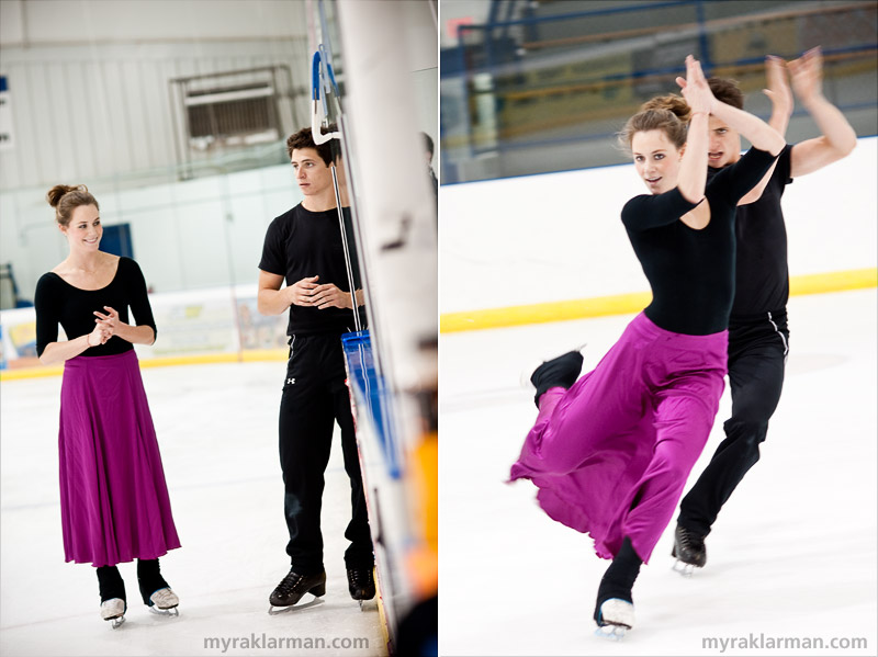 Tessa Virtue + Scott Moir: The H2O Sessions, Part II | Tessa wore a long skirt while practicing their Flamenco original dance program.