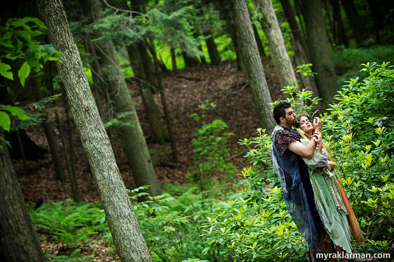 Shakespeare in the Arb: A Midsummer Night’s Dream | The King and Queen of the Fairies, Oberon and Titania (Graham Atkin and Eva Rosenwald).
