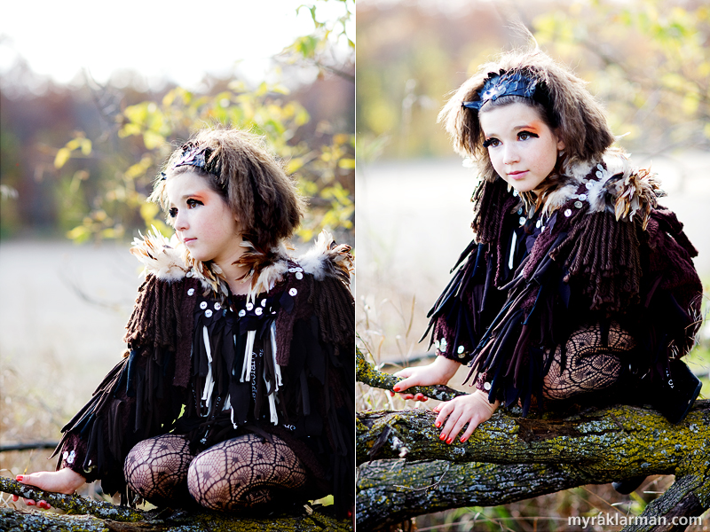 Photography Workshop: Peek into a Fantastical World | I absolutely adored this scene of this owl (who happens to be Majolaine’s beautiful daughter) on the tree branch. The detailing of her costume was exquisite. 