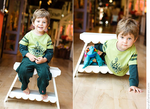 Fashion Shoot: Elephant Ears in Kerrytown (Fall 2007) | I recruited this affable chap on the spot, when his mom brought him in to shop. 