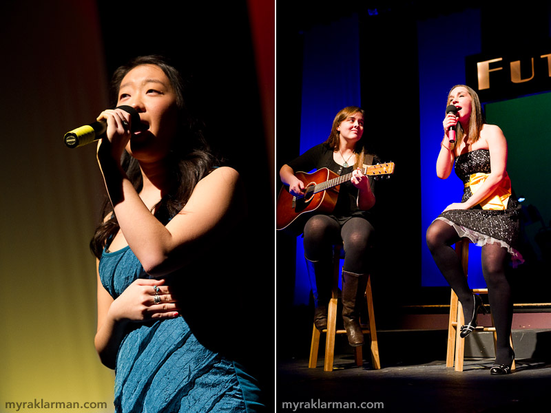 FutureStars 2011 | Emily Lim brings buttery vocals to Breathe. | Isabel McKay accompanies vocalist Victoria Reakhof in a slow and melodic rendition of The Beatles’ I Want to Hold Your Hand.