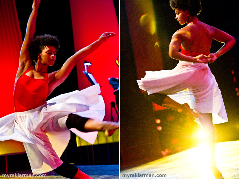 FutureStars 2011 | While the judges deliberated, the show’s directors (all U-M students) kept the audience rapt. Sadie Yarrington was a FutureStars favorite back in the day, when she herself had been a member of the Pioneer Theatre Guild. Since graduating from Pioneer in 2007, she’s been studying dance at U-M and regularly choreographs and directs Theatre Guild musical productions.