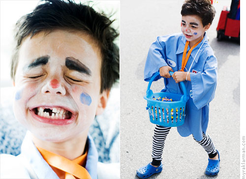 Ann Arbor 4th of July Parade | Max, in full clown regalia, miraculously passed out more candy than he ate.