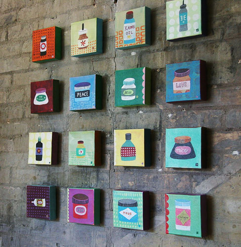 Yo Inspires | Part of Yolanda’s solo show at The Yoga Studio in Grand Rapids, Michigan earlier this year.
