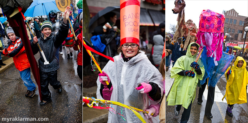 FestiFools 2011 | Elementary school children from several area schools participated. Hey, I know you! And I know you, too!