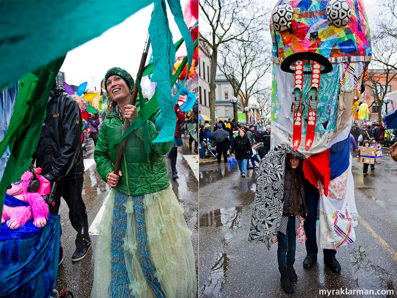 FestiFools 2011 | Their spirits were not dampened, but it’s very possible their socks were. I [heart] those red skis!