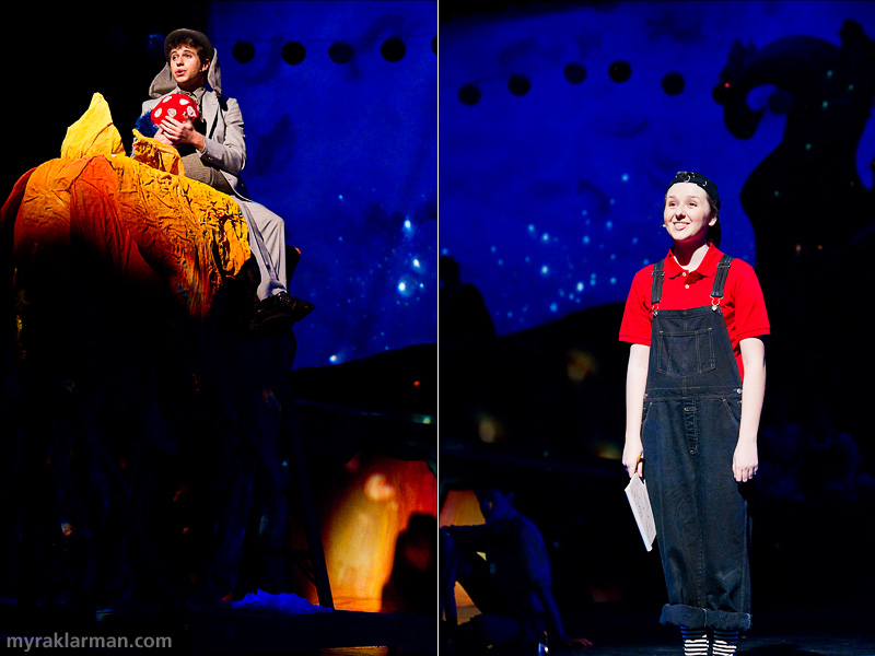 Pioneer Theatre Guild: Seussical | Horton (Hank Miller) and Jojo (Hannah Hesseltine), in their darkest hour, find solace wishing for “Solla Sollew,” a trouble-free paradise.